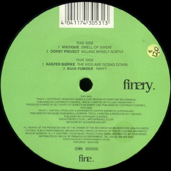 Various – Finery EP (LP, Vinyl Record Album)