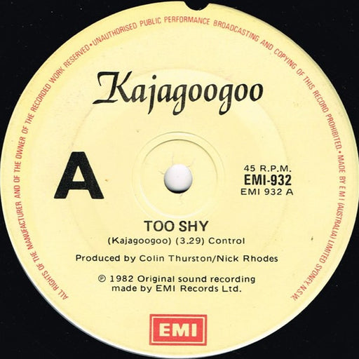 Kajagoogoo – Too Shy (LP, Vinyl Record Album)