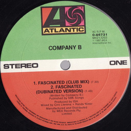 Company B – Fascinated (LP, Vinyl Record Album)