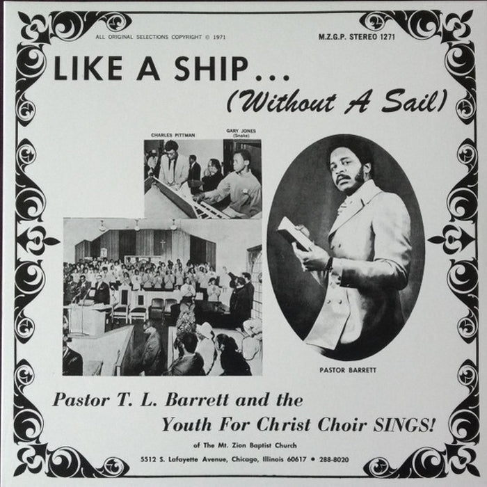 Pastor T. L. Barrett, The Youth For Christ Choir – Like A Ship... (Without A Sail) (LP, Vinyl Record Album)