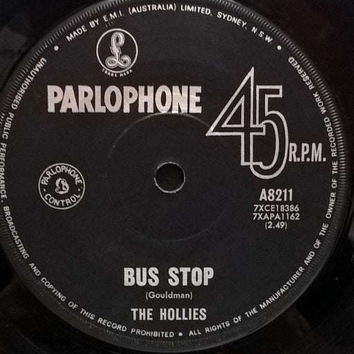 The Hollies – Bus Stop / Don't Run And Hide (LP, Vinyl Record Album)