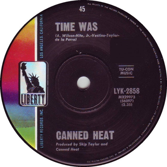 Canned Heat – Time Was (LP, Vinyl Record Album)