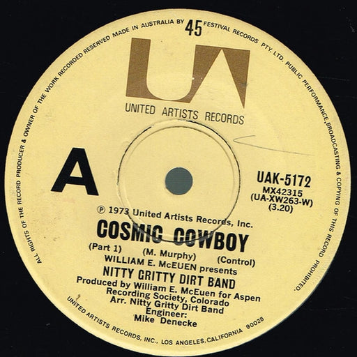 Nitty Gritty Dirt Band – Cosmic Cowboy (Part 1) (LP, Vinyl Record Album)