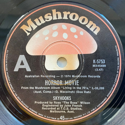 Skyhooks – Horror Movie (LP, Vinyl Record Album)