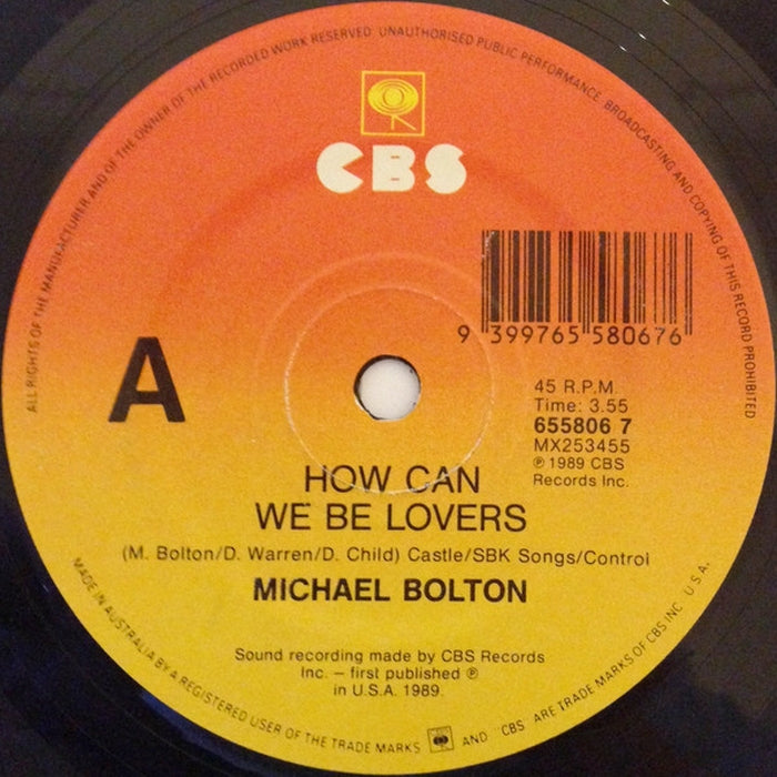 Michael Bolton – How Can We Be Lovers (LP, Vinyl Record Album)