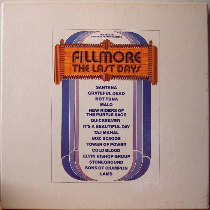 Various – Fillmore - The Last Days (LP, Vinyl Record Album)