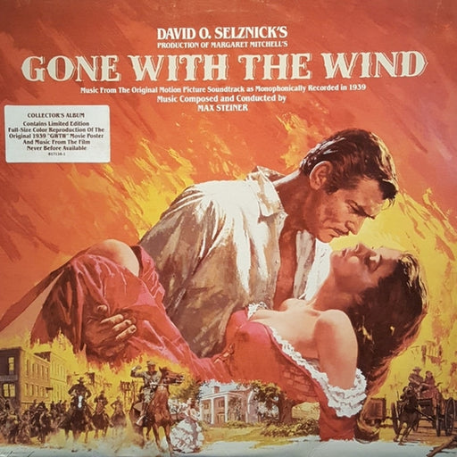 Max Steiner – Gone With The Wind (Music From The Original Motion Picture Soundtrack As Monophonically Recorded In 1939) (LP, Vinyl Record Album)