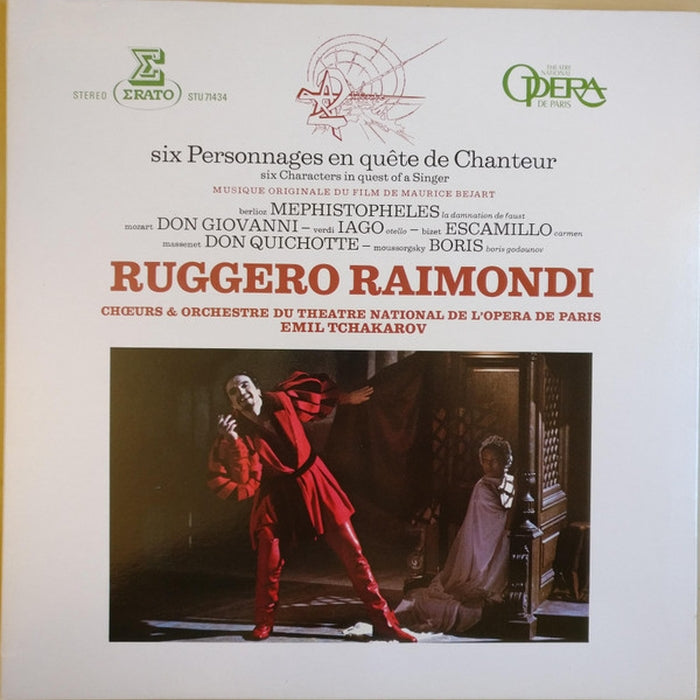 Ruggero Raimondi, Emil Tchakarov, Choeur National De L'Opéra De Paris, Orchestre National De L'Opéra De Paris – Six Personnages En Quête De Chanteur - Musique Originale Du Film De Maurice Béjart (LP, Vinyl Record Album)