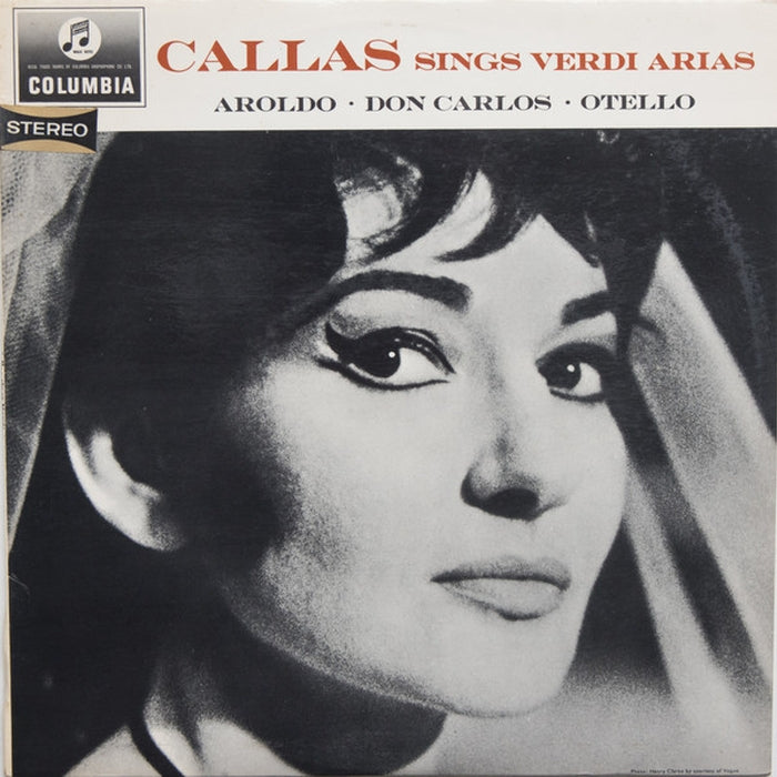 Maria Callas – Callas Sings Verdi Arias Aroldo • Don Carlo • Otello (LP, Vinyl Record Album)