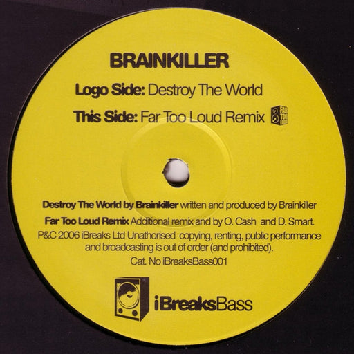 Brainkiller – Destroy The World (LP, Vinyl Record Album)