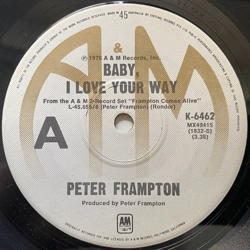 Peter Frampton – Baby, I Love Your Way (LP, Vinyl Record Album)