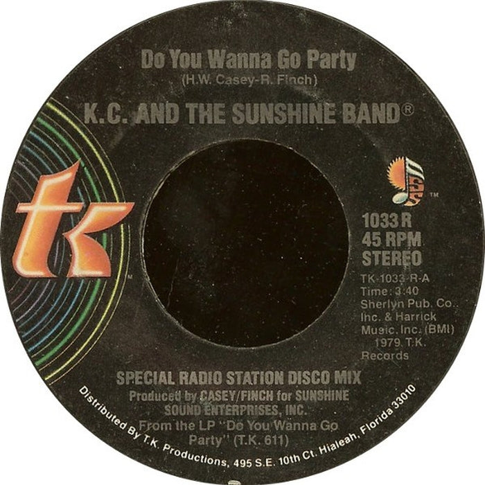 KC & The Sunshine Band – Do You Wanna Go Party / Come To My Island (LP, Vinyl Record Album)