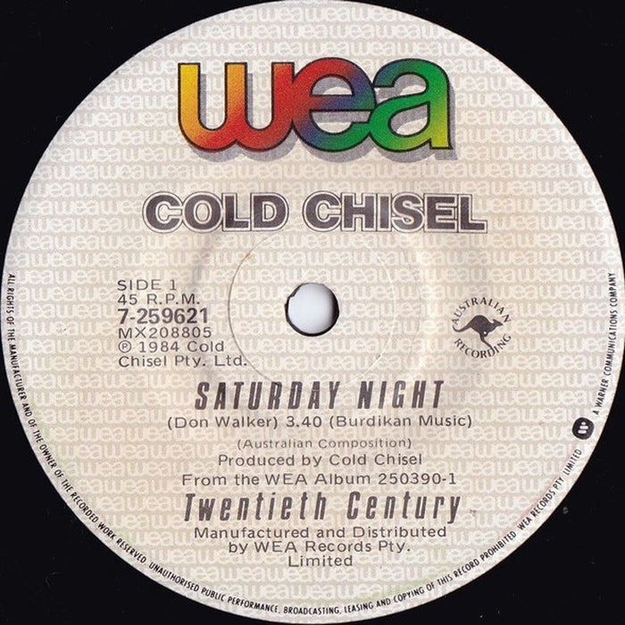 Cold Chisel – Saturday Night (LP, Vinyl Record Album)