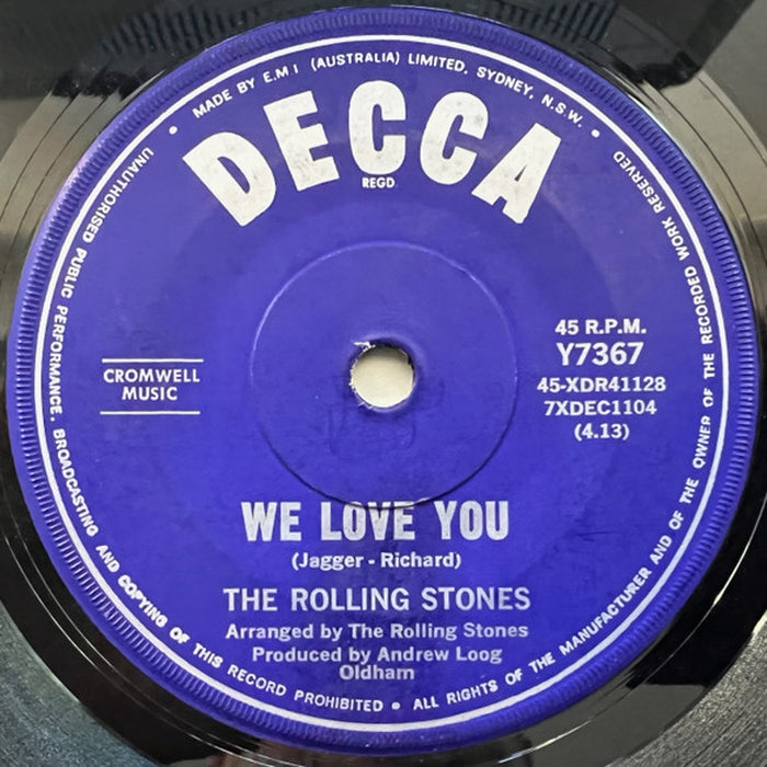 The Rolling Stones – We Love You / Dandelion (LP, Vinyl Record Album)