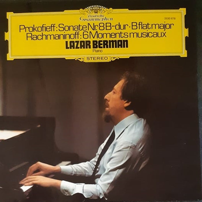 Sergei Prokofiev, Sergei Vasilyevich Rachmaninoff, Lazar Berman – Sonate Nr. 8 B-dur · B Flat Major / 6 Moments Musicaux (LP, Vinyl Record Album)