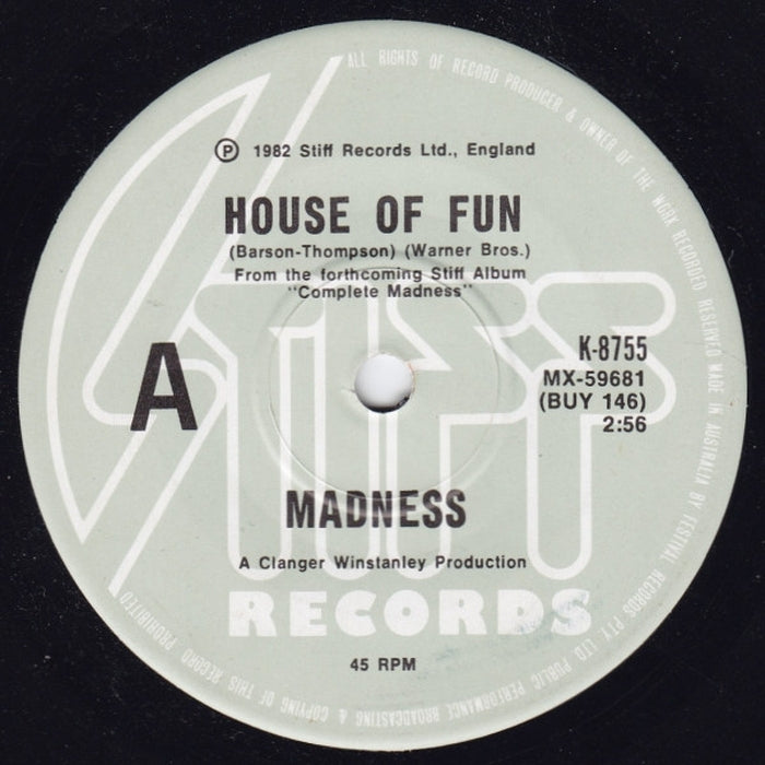 Madness – House Of Fun (LP, Vinyl Record Album)