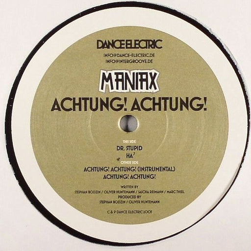 Maniax – Achtung! Achtung! (LP, Vinyl Record Album)