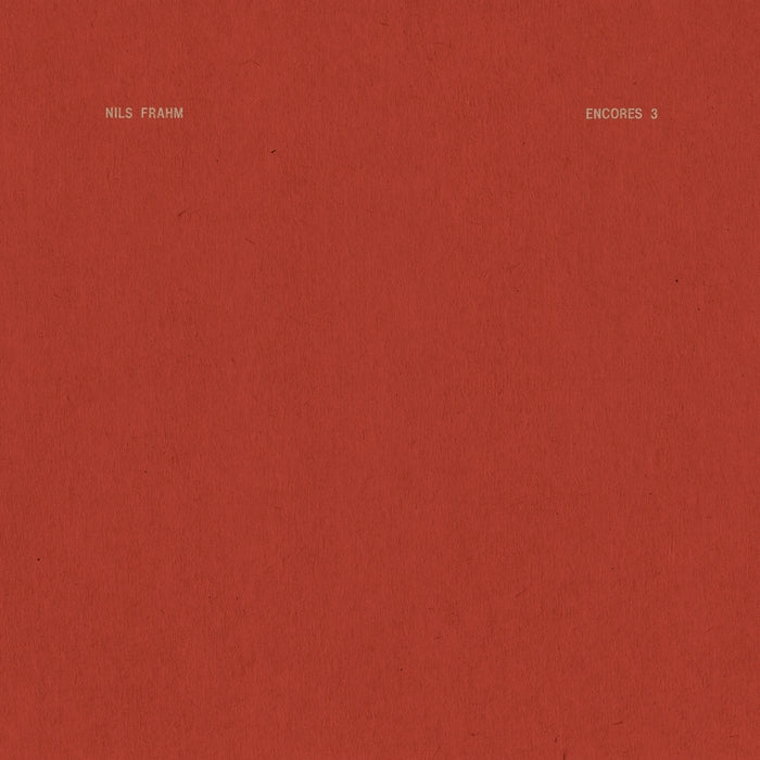 Nils Frahm – Encores 3 (LP, Vinyl Record Album)