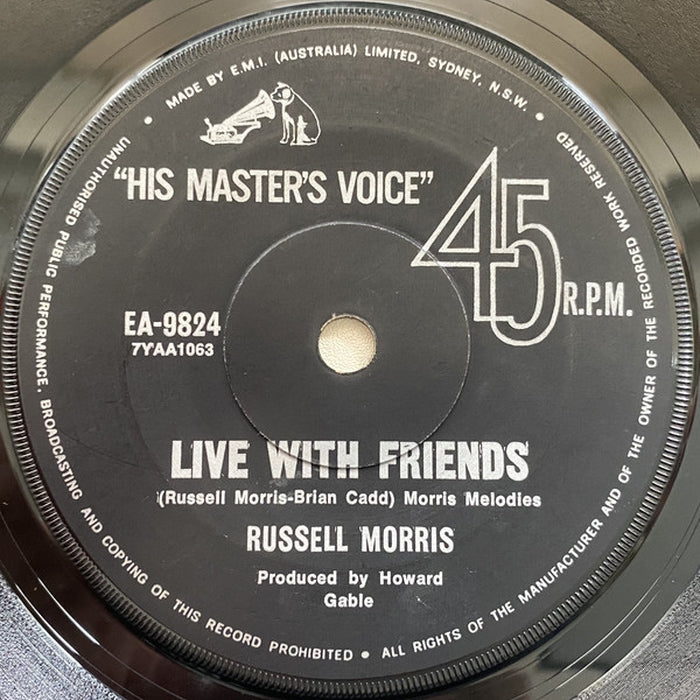 Live With Friends – Russell Morris (LP, Vinyl Record Album)