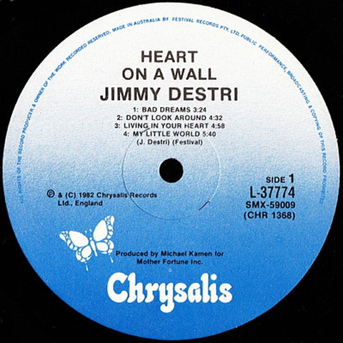 Jimmy Destri – Heart On A Wall (LP, Vinyl Record Album)