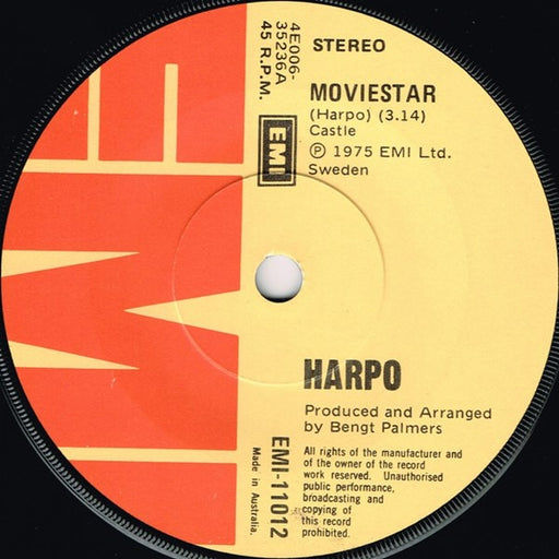Harpo – Moviestar (LP, Vinyl Record Album)