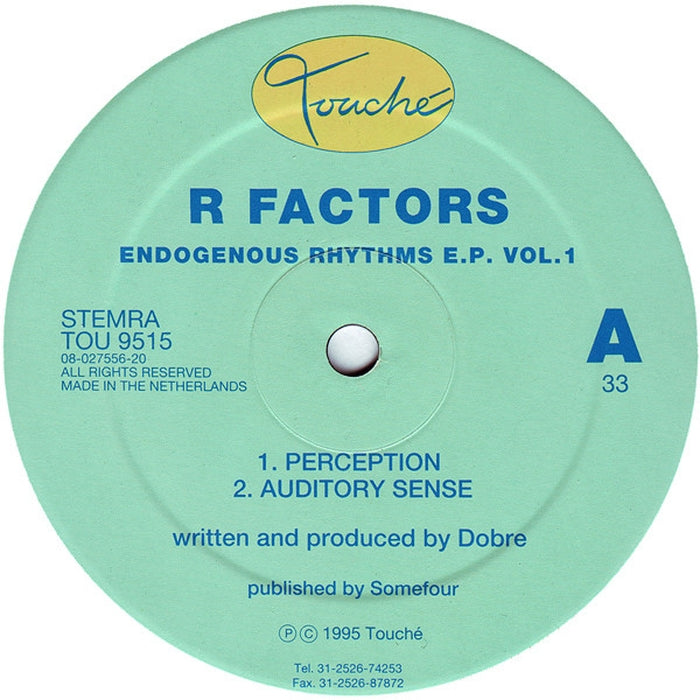 R Factors – Endogenous Rhythms E.P. Vol. 1 (LP, Vinyl Record Album)