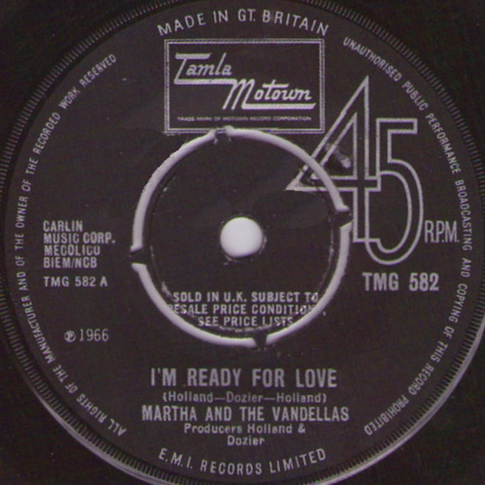 Martha Reeves & The Vandellas – I'm Ready For Love (LP, Vinyl Record Album)