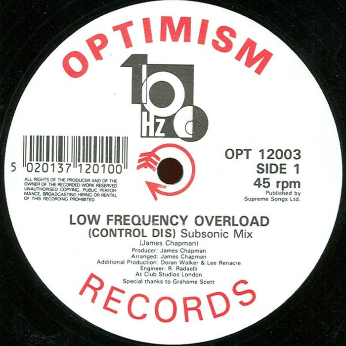 100 Hz – Low Frequency Overload (LP, Vinyl Record Album)