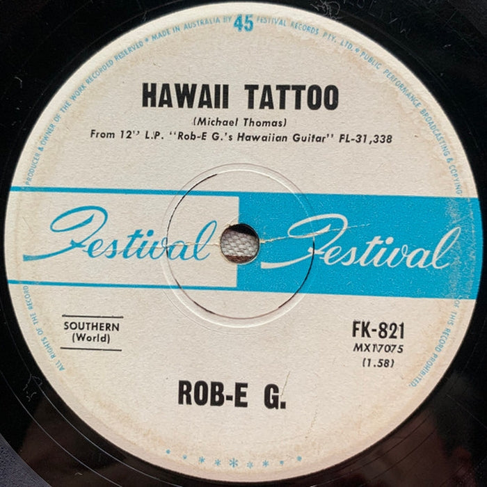 Rob E. G. – Hawaii Tattoo - Peter Gunn (LP, Vinyl Record Album)