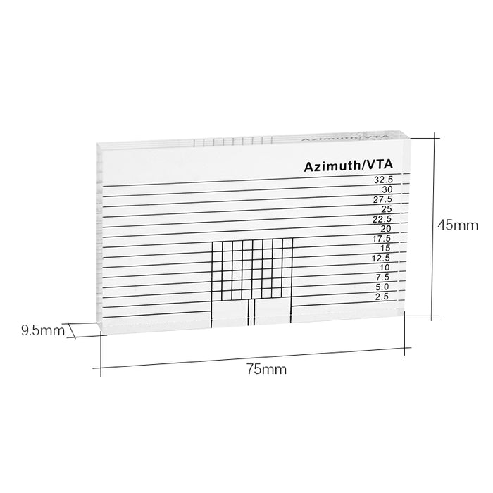 Azimuth / VTA Ruler for tonearm and cartridge adjustments