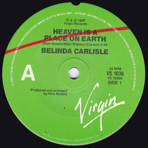 Belinda Carlisle – Heaven Is A Place On Earth (LP, Vinyl Record Album)