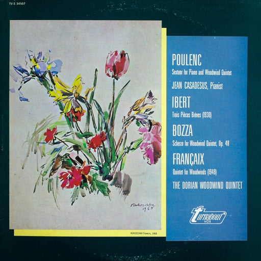 Francis Poulenc, Jacques Ibert, Eugène Bozza, Jean Françaix, Jean Casadesus, Dorian Quintet – Sextuor / 3 Pièces / Scherzo / Quintet (LP, Vinyl Record Album)