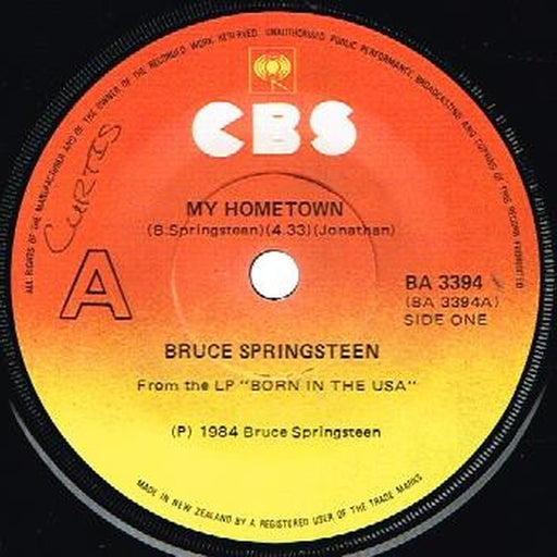 Bruce Springsteen – My Hometown (LP, Vinyl Record Album)