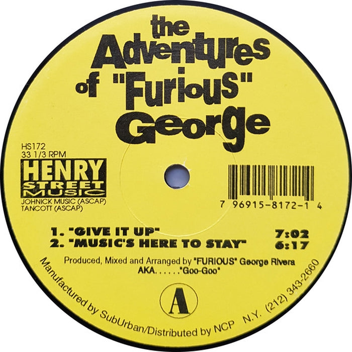 Furious George – The Adventures Of "Furious" George (LP, Vinyl Record Album)