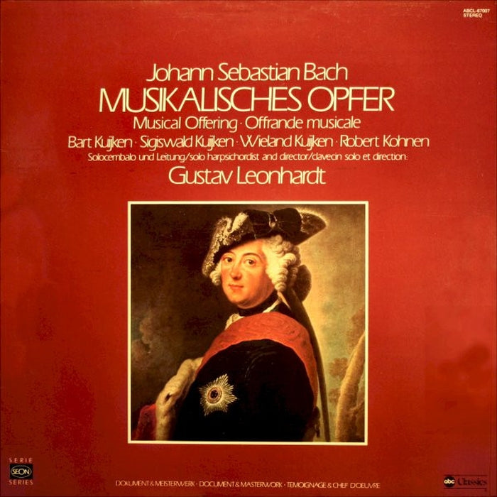 Johann Sebastian Bach, Barthold Kuijken, Sigiswald Kuijken, Wieland Kuijken, Robert Kohnen, Gustav Leonhardt – Musikalisches Opfer (LP, Vinyl Record Album)