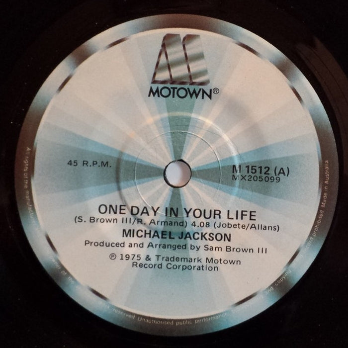 Michael Jackson – One Day In Your Life (LP, Vinyl Record Album)