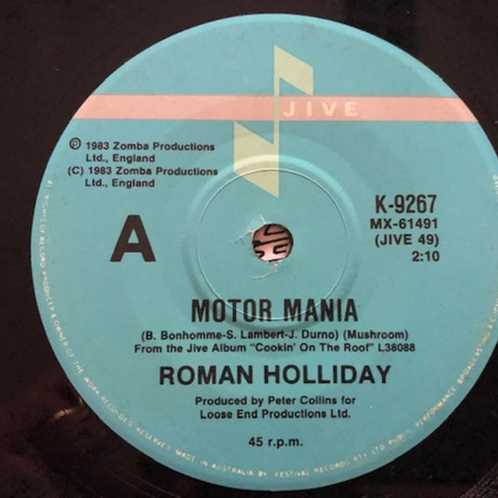 Roman Holliday – Motor Mania (LP, Vinyl Record Album)