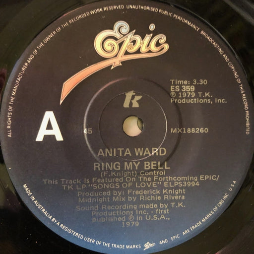 Anita Ward – Ring My Bell (LP, Vinyl Record Album)