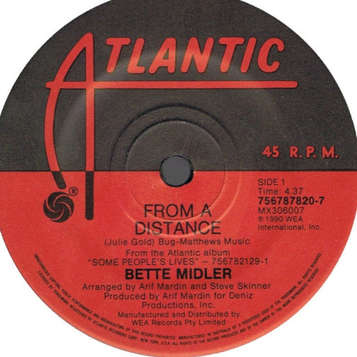 Bette Midler – From A Distance (LP, Vinyl Record Album)