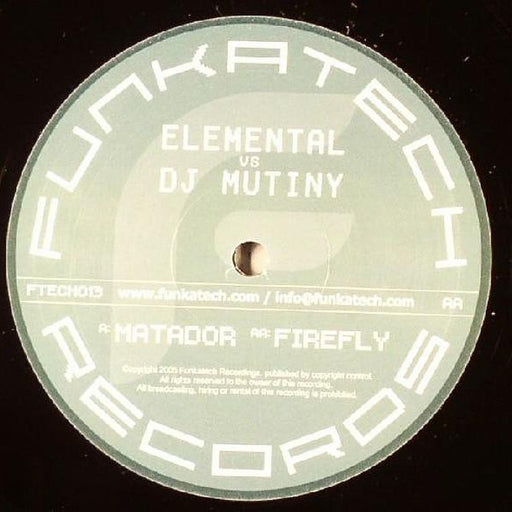 Elemental, DJ Mutiny – Matador / Firefly (LP, Vinyl Record Album)