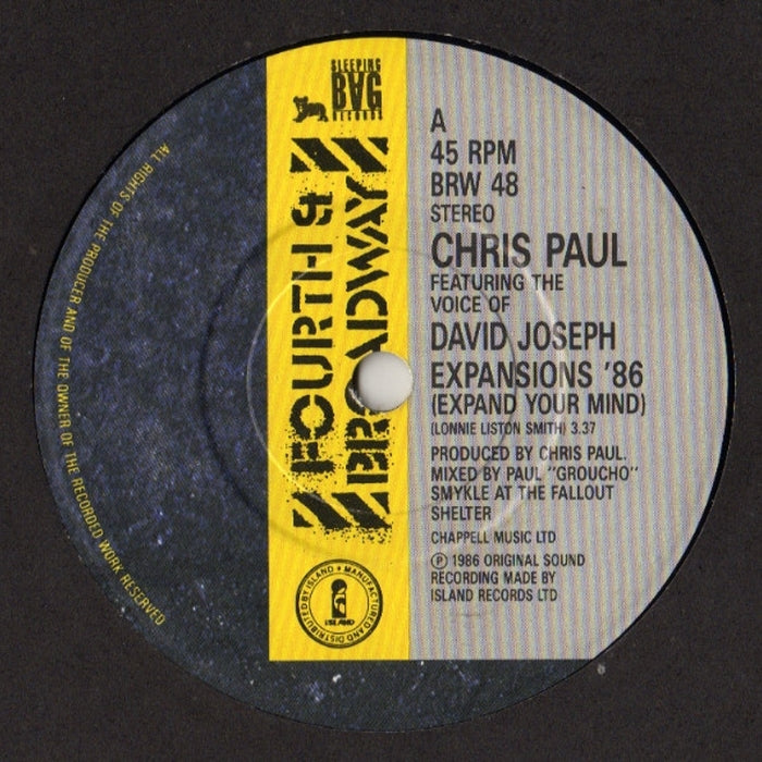 Chris Paul, David Joseph – Expansions '86 (Expand Your Mind) (LP, Vinyl Record Album)