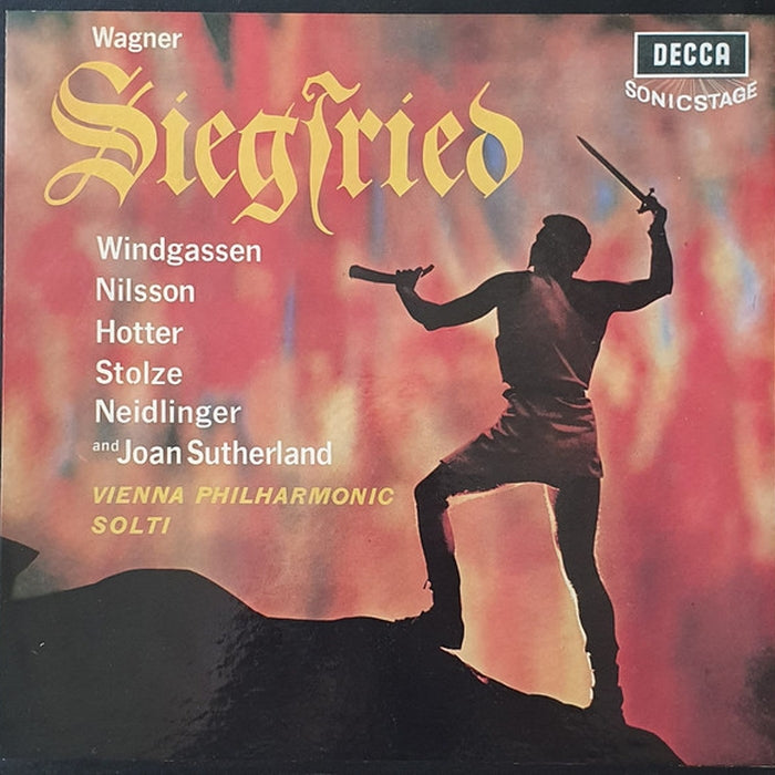 Richard Wagner, Wolfgang Windgassen, Birgit Nilsson, Hans Hotter, Gerhard Stolze, Gustav Neidlinger, Joan Sutherland, Wiener Philharmoniker, Georg Solti – Siegfried (LP, Vinyl Record Album)