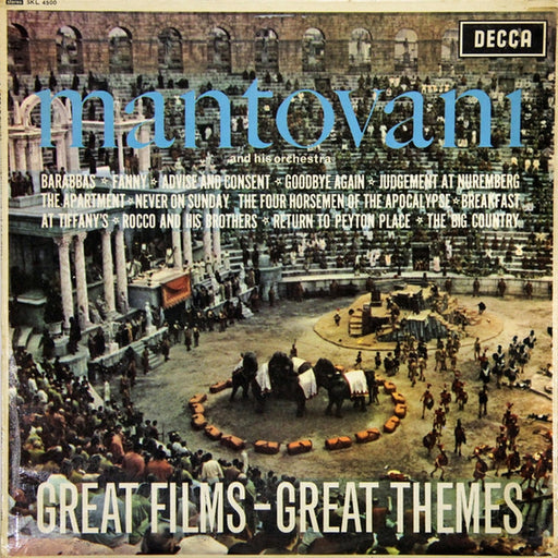 Mantovani And His Orchestra – Great Films - Great Themes (LP, Vinyl Record Album)