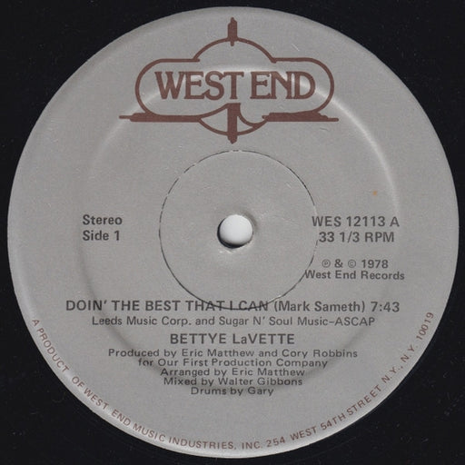 Bettye LaVette – Doin' The Best That I Can (LP, Vinyl Record Album)