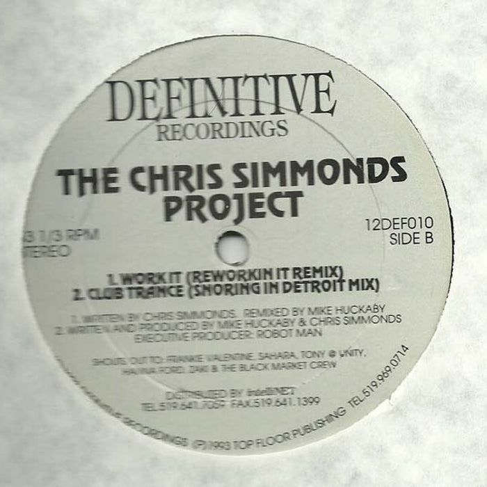 Chris Simmonds – Work it (LP, Vinyl Record Album)