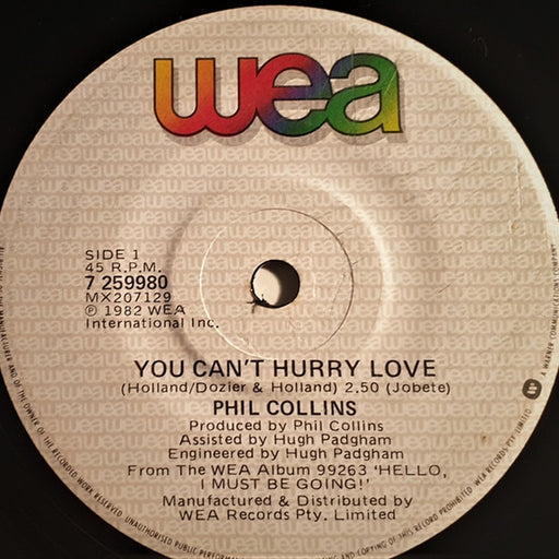 Phil Collins – You Can't Hurry Love (LP, Vinyl Record Album)