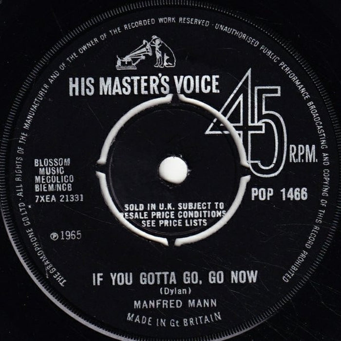 Manfred Mann – If You Gotta Go, Go Now (LP, Vinyl Record Album)