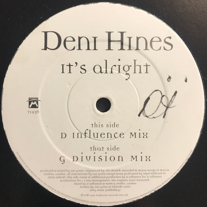 Deni Hines – It's Alright (LP, Vinyl Record Album)