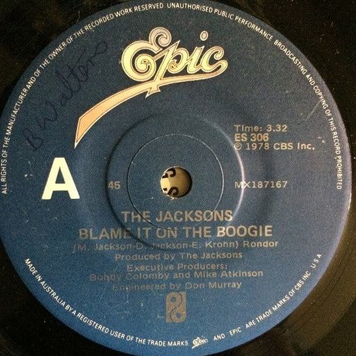 The Jacksons – Blame It On The Boogie (LP, Vinyl Record Album)