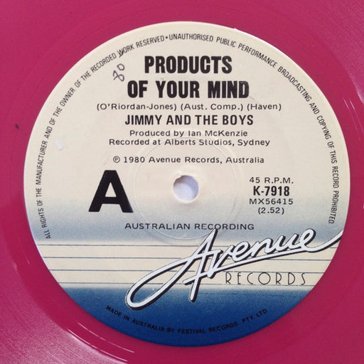 Jimmy And The Boys – Products Of Your Mind (LP, Vinyl Record Album)